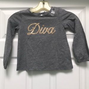 Children’s place NWT diva long sleeve top